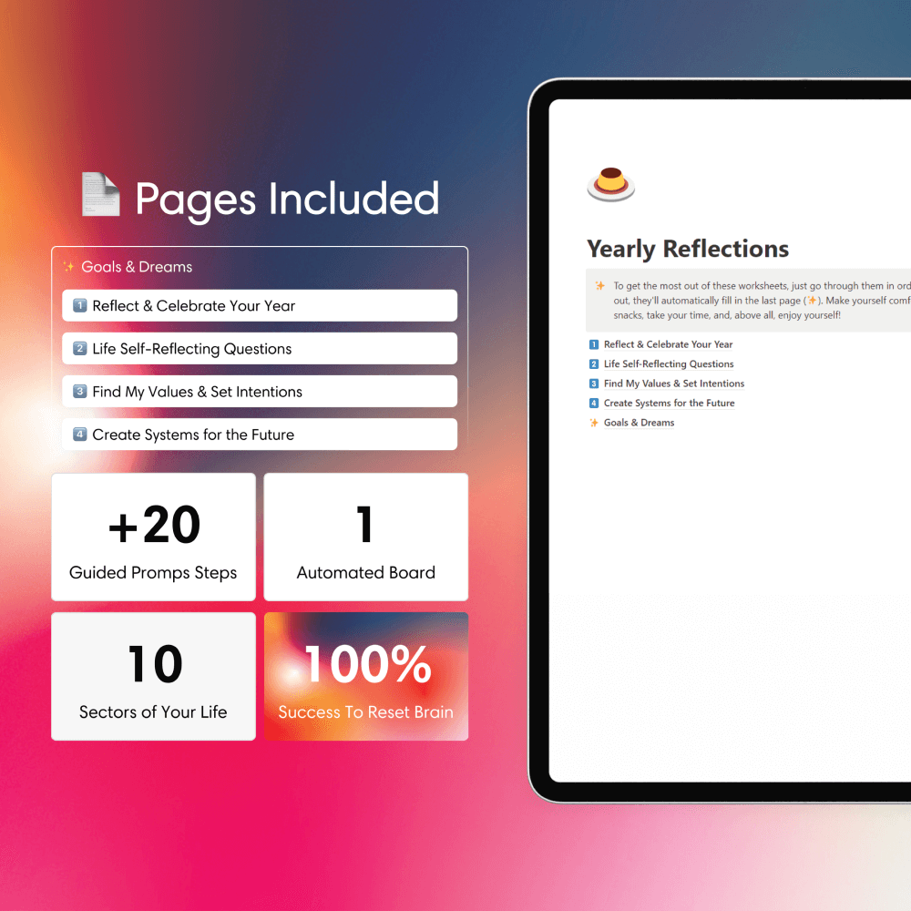 Notion Template for creating clarity and vision for your life, shadow work journal, self-discovery, inner healing, emotional growth, reflective journaling, personal growth, self-awareness tool, healing journey, self-reflection, mental clarity, vision board, goal planner, manifestation, life vision, goal-setting framework, dream life, journaling prompts